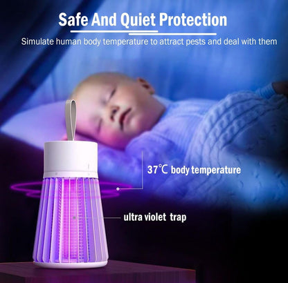 🦟⚡ USB Rechargeable Mosquito Killer Lamp 🌙 Sleep Peacefully Without Mosquitoes