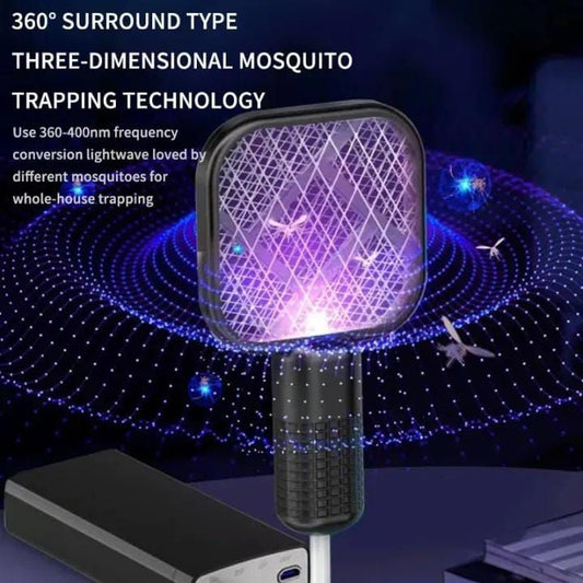 USB Rechargeable 360° Mosquito Killer Lamp – UV LED Insect Trap for Indoor & Outdoor Use