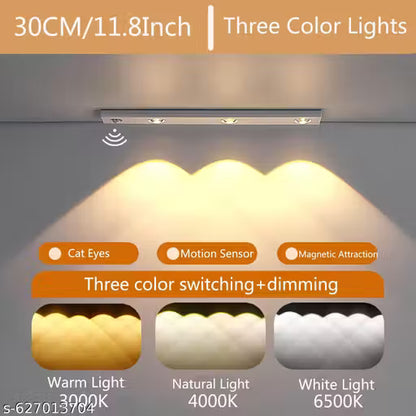 Rechargeable Motion Sensor LED Under Cabinet Light – USB Magnetic Wireless Closet & Kitchen Light